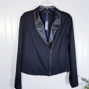 New ATTENTION Knit Motorcycle Moto Jacket Black XL